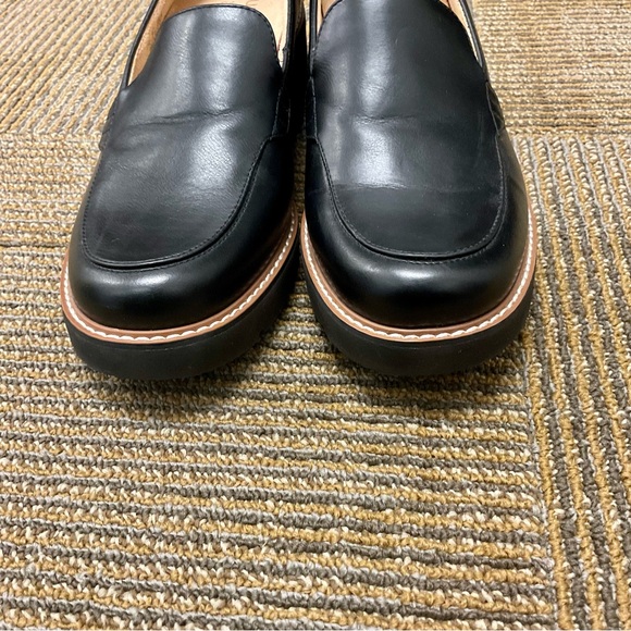 Naturalizer Chunky Penny Loafer platform heel Black Sz 9M - Picture 4 of 5